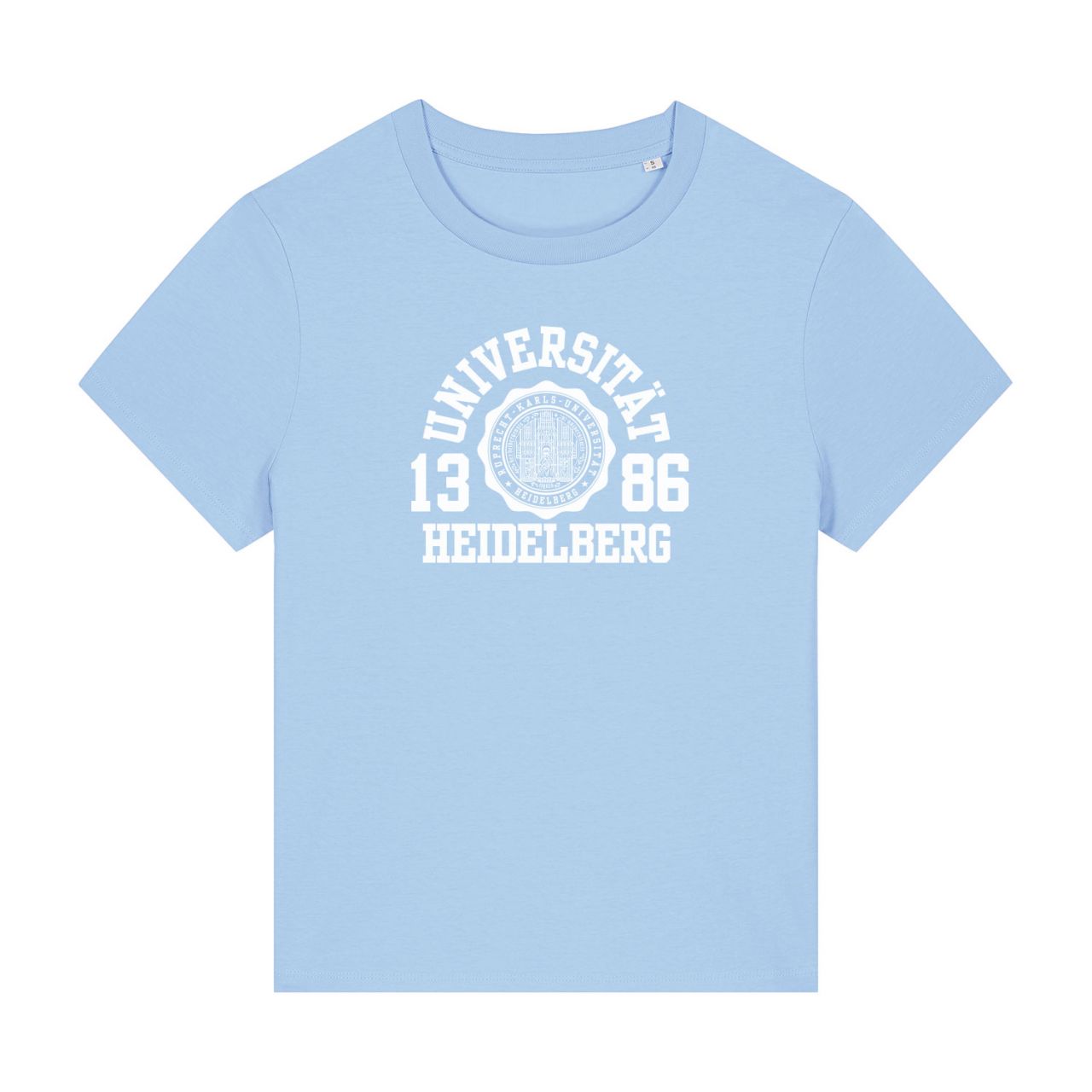 Damen Organic T-Shirt, blue soul, marshall