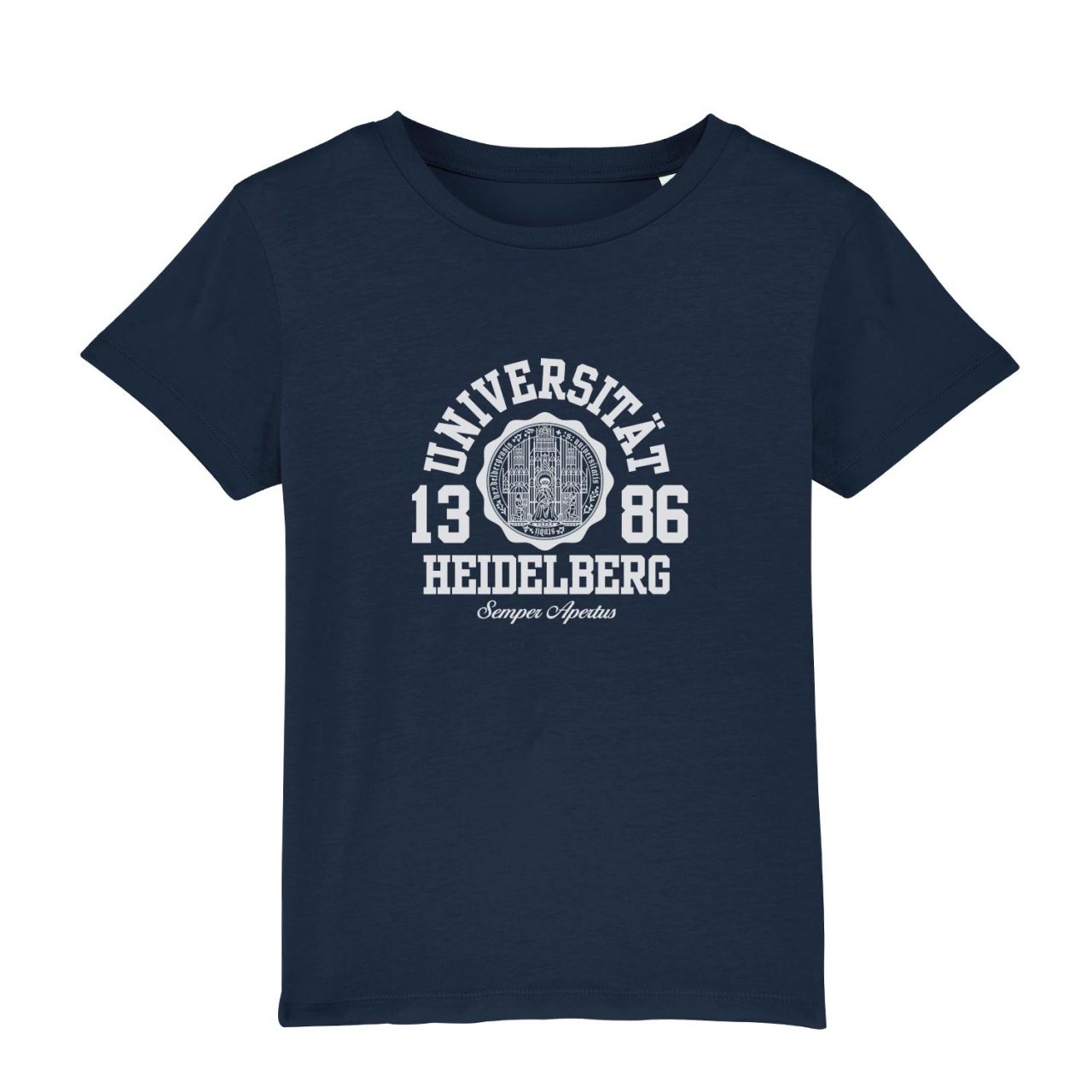 Kids Organic T-Shirt, navy, marshall